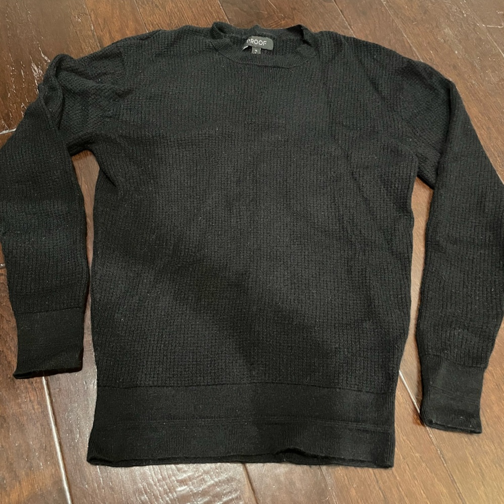Classic Black Crewneck Sweater